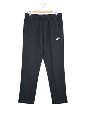 Nike Fleece Sweat Pants Straight Leg Men Logo Gray XL NWOT